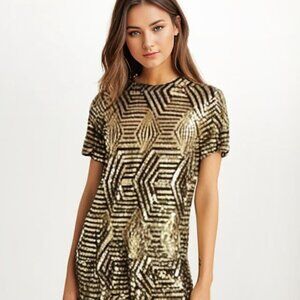 **Missguided** Sequin Formal Dress Size 2